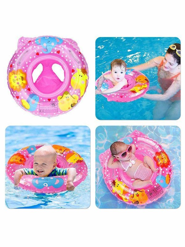 Pool & Accessories |   Animals Swim Circles with Handle Floating Baby Seat Ring Baby Water Sports Toy