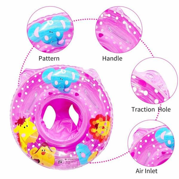 Pool & Accessories |   Animals Swim Circles with Handle Floating Baby Seat Ring Baby Water Sports Toy