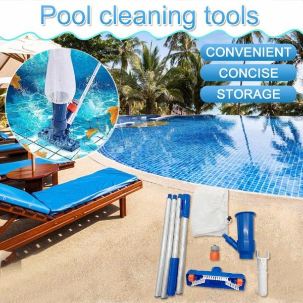 Pool & Accessories |   Bath Vacuum Cleaner Brush Set Pond Fountain Vacuum Cleaner Household Accessories