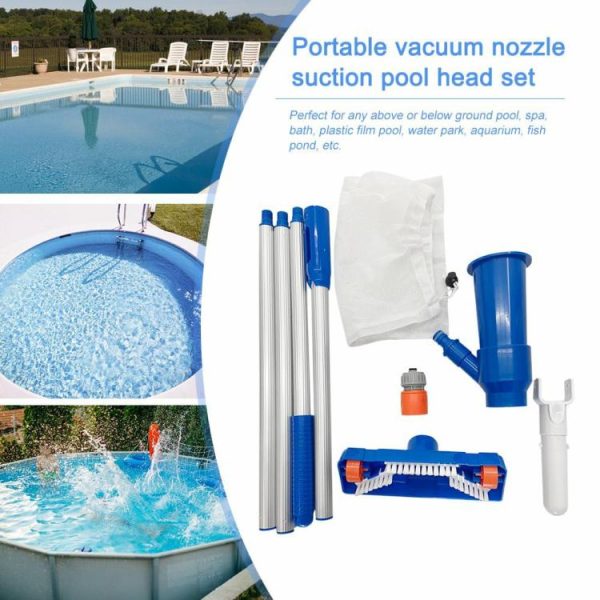 Pool & Accessories |   Bath Vacuum Cleaner Brush Set Pond Fountain Vacuum Cleaner Household Accessories