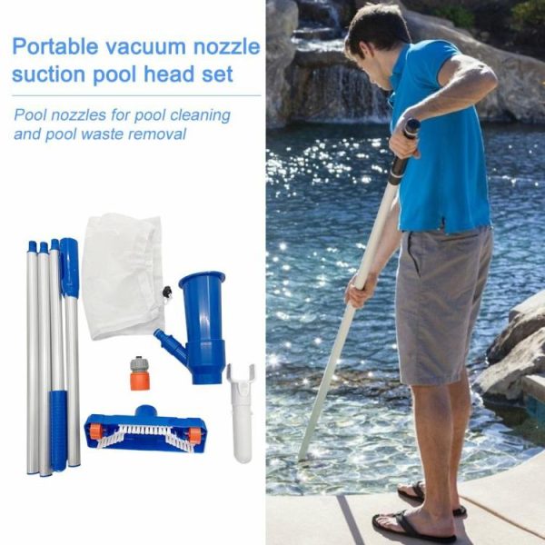 Pool & Accessories |   Bath Vacuum Cleaner Brush Set Pond Fountain Vacuum Cleaner Household Accessories