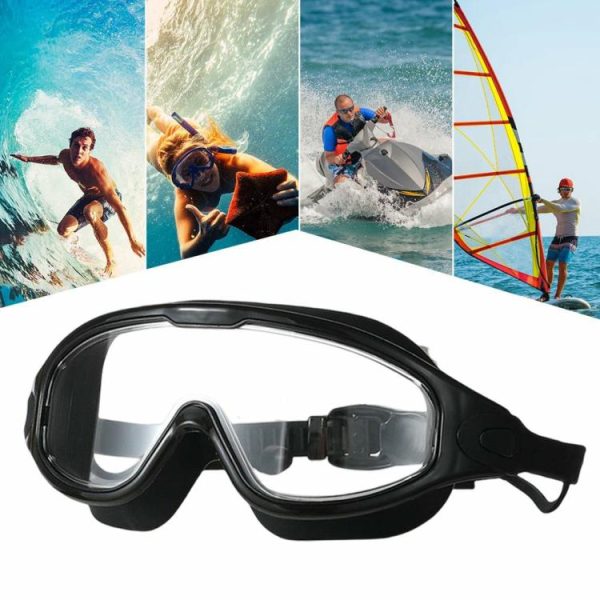 Pool & Accessories |   Flat Light Snorkeling Diving Goggles Adjustable Adult Men Women for Water Sports