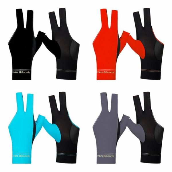 Snooker & Billiard |   1pc Billiard Gloves Breathable Open Finger Antiskid Lightweight Amateur Training