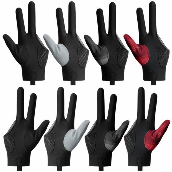 Snooker & Billiard |   3 Finger Snooker Glove Non-Slip Billiard Pool Gloves Billiard Sports Accessories