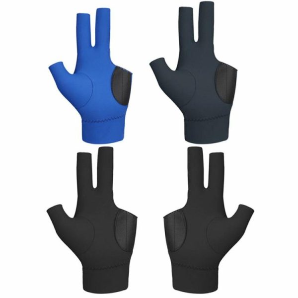 Snooker & Billiard |   3 Fingers Pool Gloves Non-Slip Billiards Match Gloves Breathable Billiard Gloves