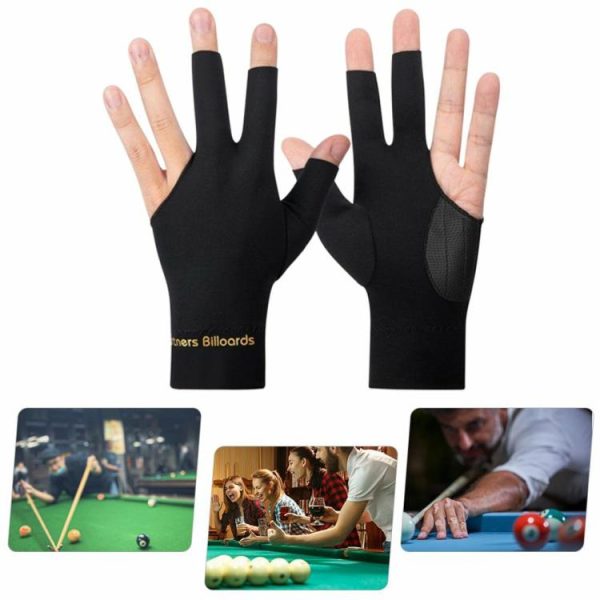 Snooker & Billiard |   Billiard Gloves 3 Finger Gloves Anti-Slip Elasticity Gloves Billiard Supplies