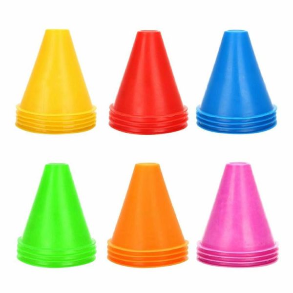 Soccer |   10x Marker Cones Roller Skating Football Soccer Agility Training Equipment