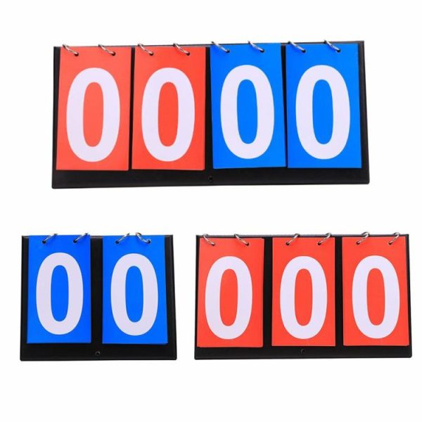 Soccer |   2/3/4 Digit Scoreboard Score Flipper Turn Points Board for Basketball Tennis