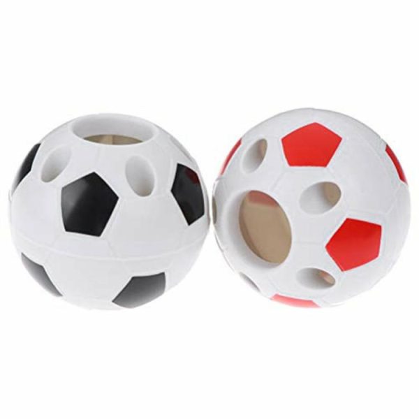 Soccer |   Cute Football Shaped Pen Holder Students Pencil Storage Rack Desktop Decor