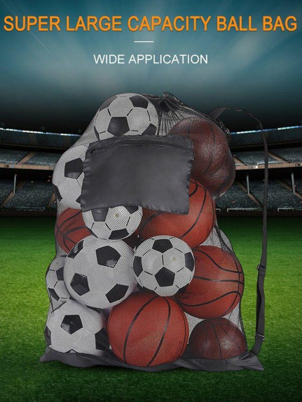 Soccer |   Drawstring Bags Extra Large Sports Ball Bag for Holding Basketball Football