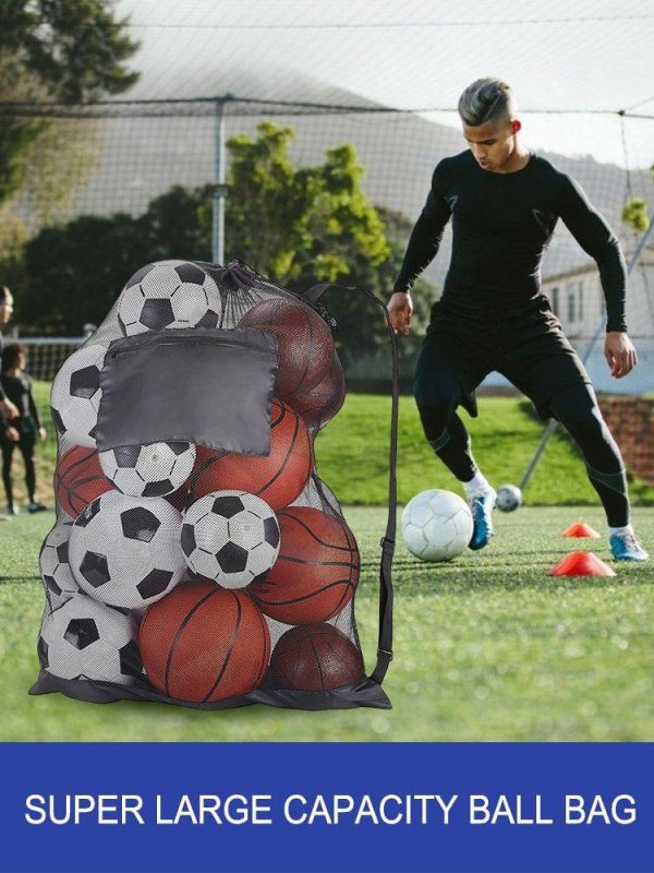 Soccer |   Drawstring Bags Extra Large Sports Ball Bag for Holding Basketball Football