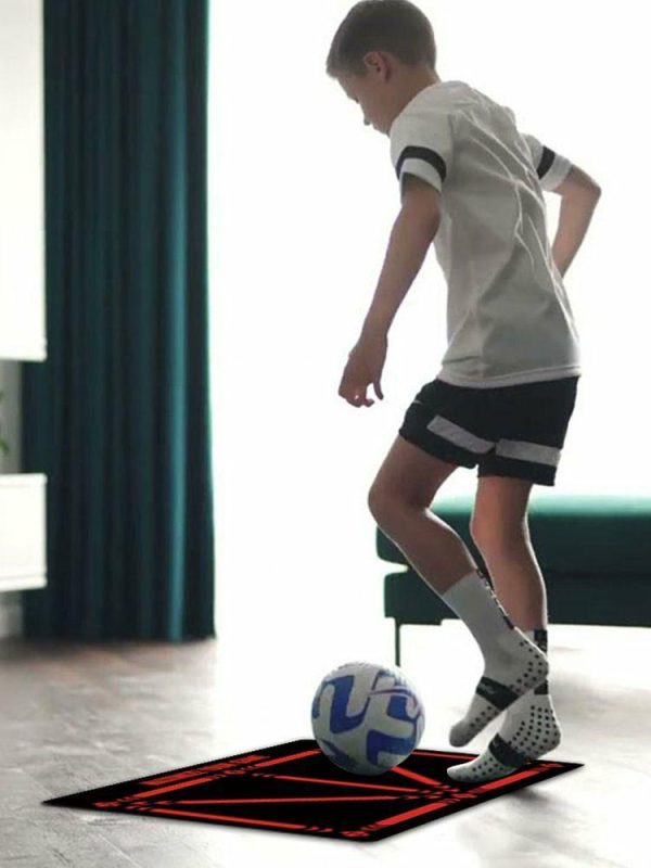 Soccer |   Dribble Training Mat Non-Slip Ball Control Footstep Mat Indoor Ourdoor Equipment