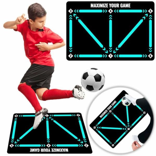 Soccer |   Dribble Training Mat Non-Slip Ball Control Footstep Mat Indoor Ourdoor Equipment