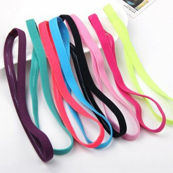 Soccer |   Elastic Sweatbands Pure Hair Band Anti-slip Football Sport Running Headband