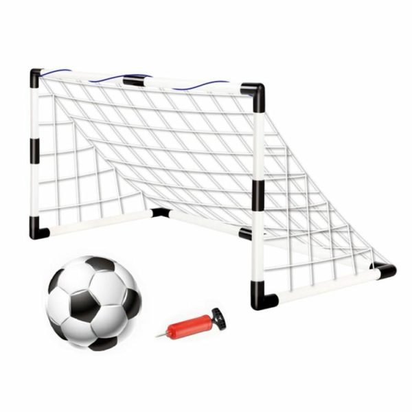 Soccer |   Foldable Football Goal Post with Pump & Ball Mini Football Goal for Kid Children