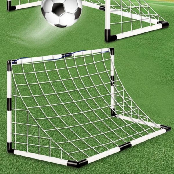 Soccer |   Foldable Football Goal Post with Pump & Ball Mini Football Goal for Kid Children