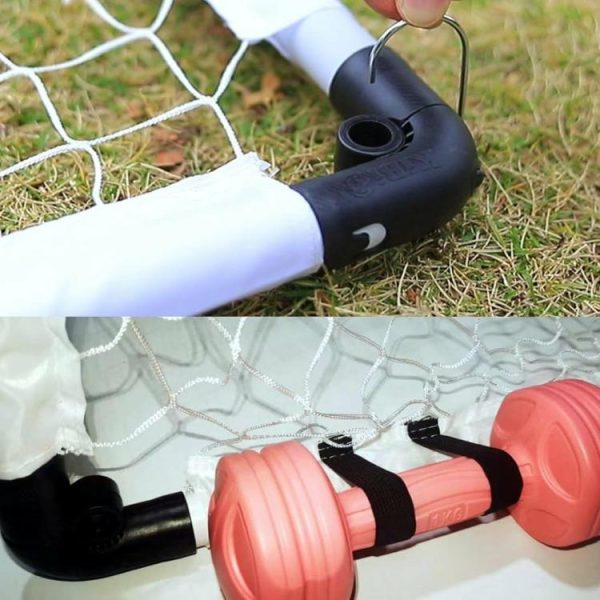 Soccer |   Foldable Football Goal Post with Pump & Ball Mini Football Goal for Kid Children