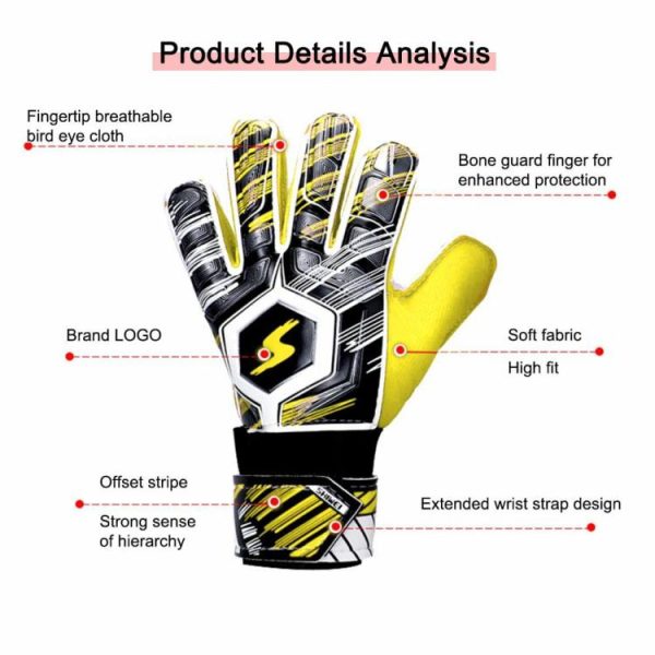 Soccer |   Football Gloves Thickened Goalkeeper Gloves Sports Training Accessories