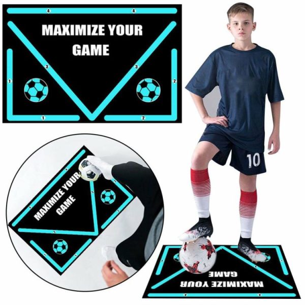 Soccer |   Football Training Mat Non Slip Football Training Footstep Mat for Indoor Outdoor