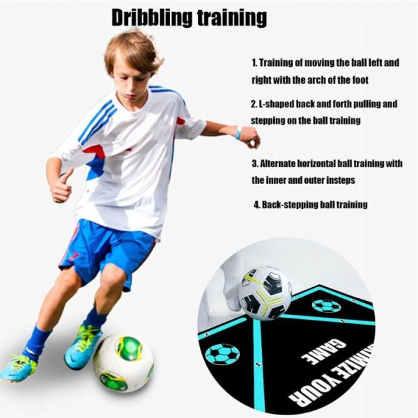 Soccer |   Football Training Mat Non Slip Football Training Footstep Mat for Indoor Outdoor