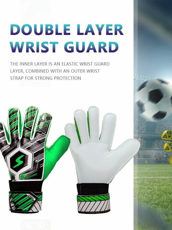 Soccer |   Goalkeeper Gloves Non-Slip Soccer Goalie Gloves Goalkeeping Gloves for Men Women