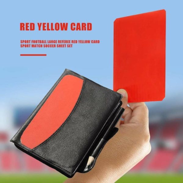 Soccer |   Sport Football Large Referee Red Yellow Card Sport Match Soccer Sheet Set