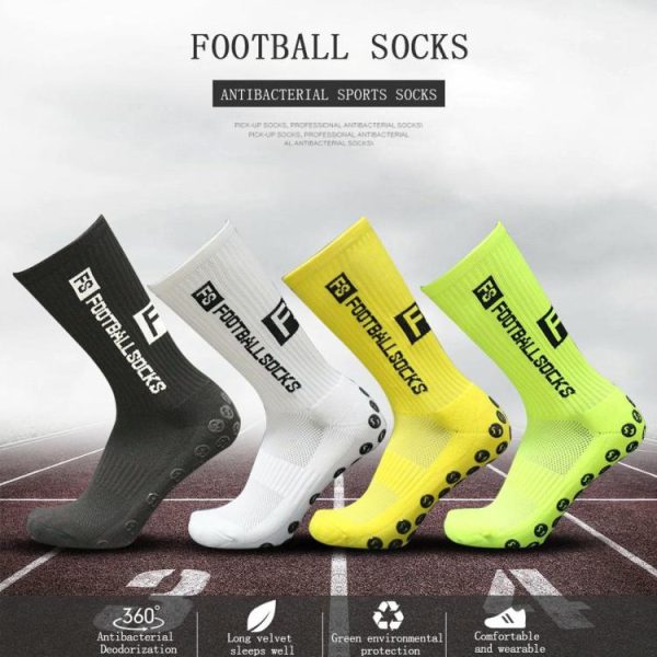 Soccer |   Unisex Round Silicone Suction Non Slip Football Socks Sports Training Socks