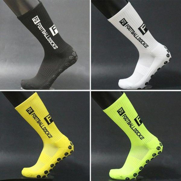 Soccer |   Unisex Round Silicone Suction Non Slip Football Socks Sports Training Socks