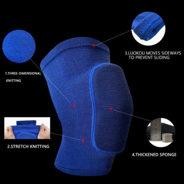 Sports Safety |   1 Pair Sports Knee Pad Thickened Sponge Dance Joint Relief Knee Brace Support