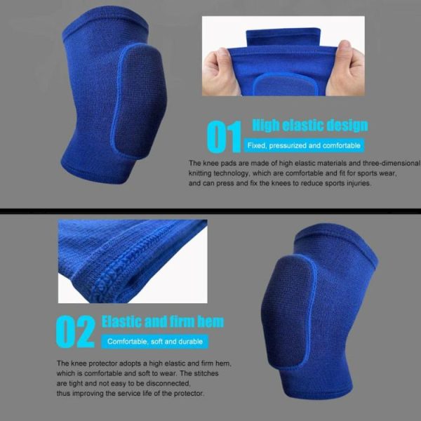 Sports Safety |   1 Pair Sports Knee Pad Thickened Sponge Dance Joint Relief Knee Brace Support