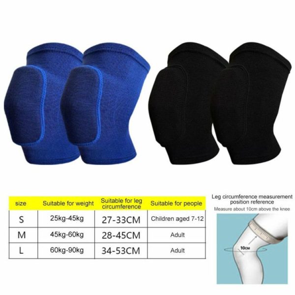 Sports Safety |   1 Pair Sports Knee Pad Thickened Sponge Dance Joint Relief Knee Brace Support