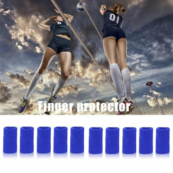 Sports Safety |   10pcs/set Finger Sleeves Support Brace Elastic Thumb Knuckle Protector