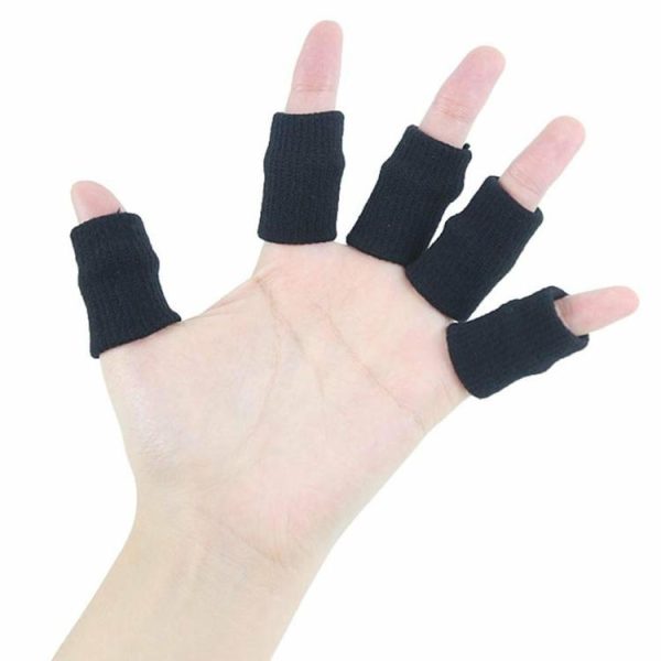 Sports Safety |   10pcs/set Finger Sleeves Support Brace Elastic Thumb Knuckle Protector