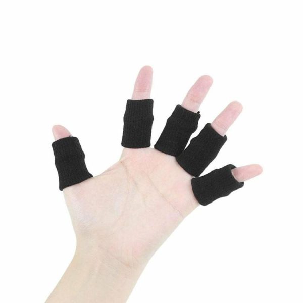 Sports Safety |   10pcs/set Finger Sleeves Support Brace Elastic Thumb Knuckle Protector