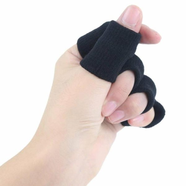 Sports Safety |   10pcs/set Finger Sleeves Support Brace Elastic Thumb Knuckle Protector