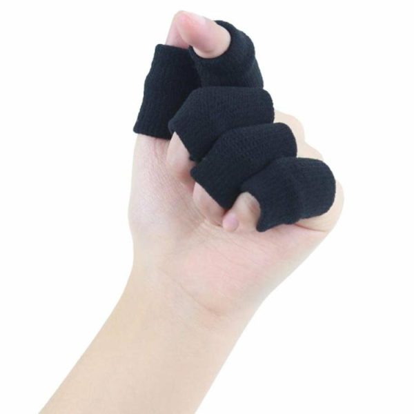 Sports Safety |   10pcs/set Finger Sleeves Support Brace Elastic Thumb Knuckle Protector