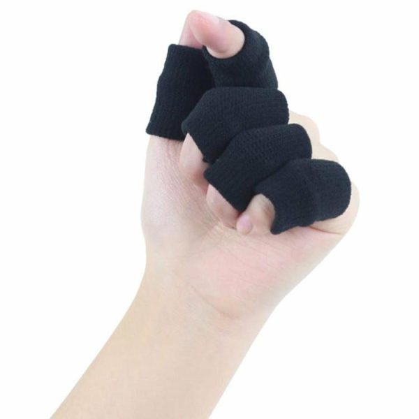 Sports Safety |   10pcs/set Finger Sleeves Support Brace Elastic Thumb Knuckle Protector