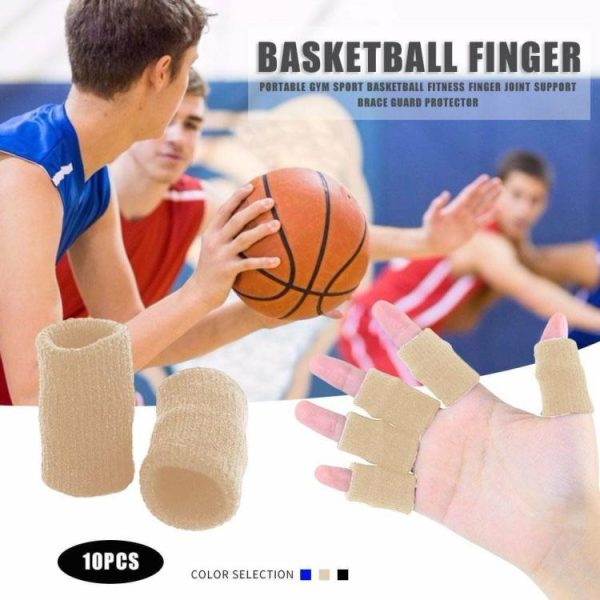 Sports Safety |   10pcs/set Finger Sleeves Support Brace Elastic Thumb Knuckle Protector