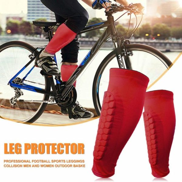 Sports Safety |   1pc Honeycomb Football Shin Guard Men Women Lower Leg Guards Workout Accessories