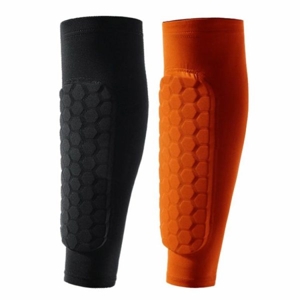 Sports Safety |   1pc Outdoor Football Shin Guard Pads Honeycomb Running Calf Protective Gear