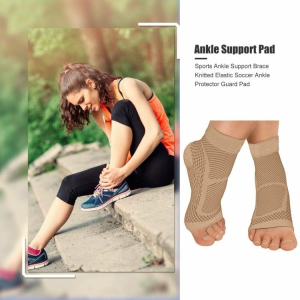 Sports Safety |   2Pcs Ankle Compression Brace Ankle Support Sleeves for Women Men Neuropathy Pain