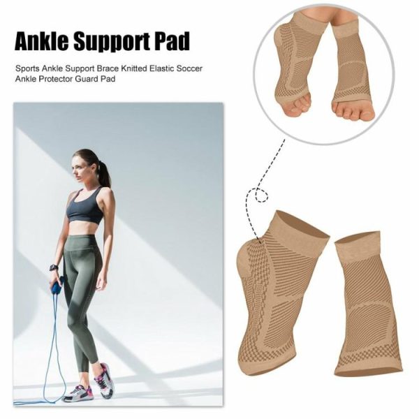 Sports Safety |   2Pcs Ankle Compression Brace Ankle Support Sleeves for Women Men Neuropathy Pain