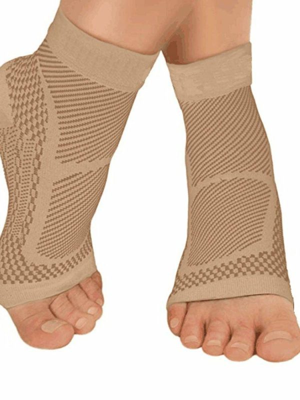 Sports Safety |   2Pcs Ankle Compression Brace Ankle Support Sleeves for Women Men Neuropathy Pain