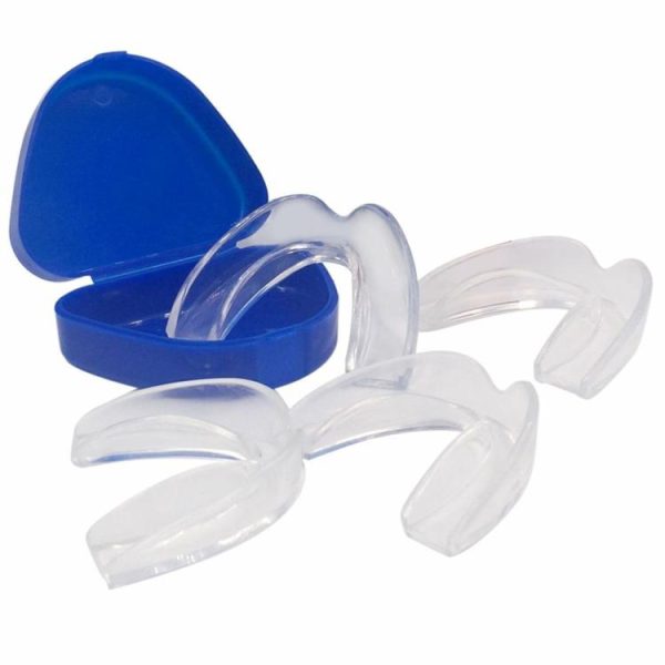 Sports Safety |   4Pcs Mouth Guard EVA Anti-Grinding Mouthguard Sports Mouth Guard for Adults Kids