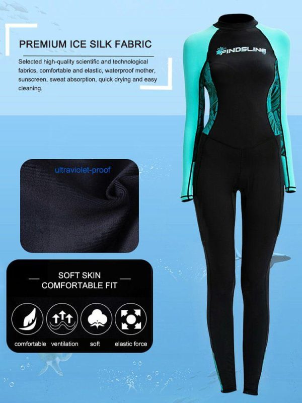 Surfing |   Full Body One-Piece Scuba Snorkeling Swimming Diving Suit for Women