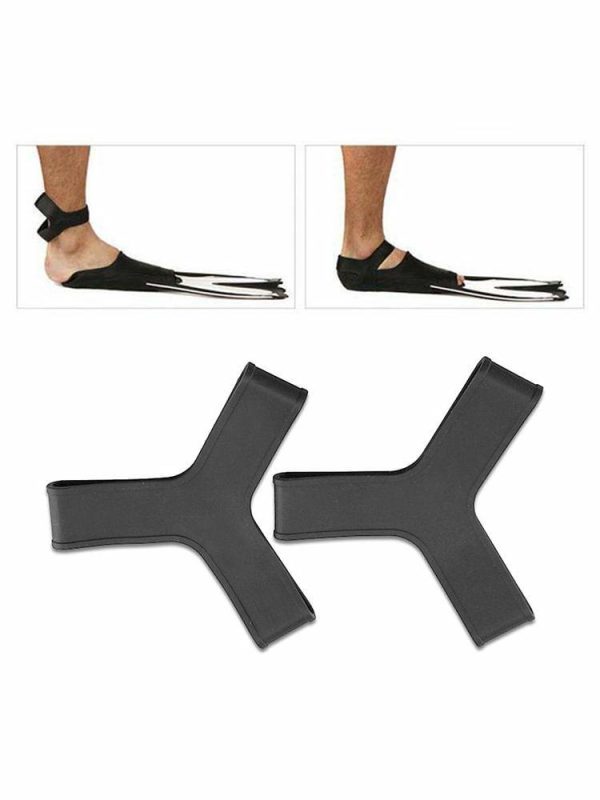 Swimming |   2Pcs Foot Flippers Fin Keepers Elastic Diving Fin Soft Straps for Snorkeling