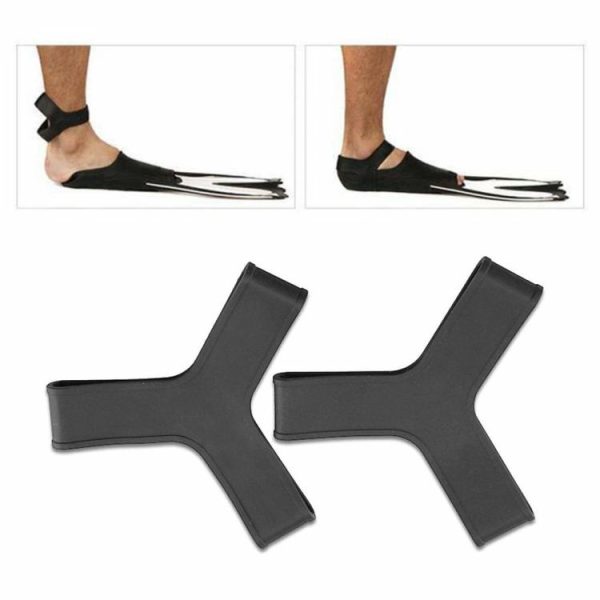 Swimming |   2Pcs Foot Flippers Fin Keepers Elastic Diving Fin Soft Straps for Snorkeling