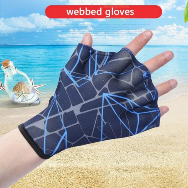 Swimming |   2pcs Swimming Hand Fins Flippers Finger Webbed Paddle Water Sports Gloves