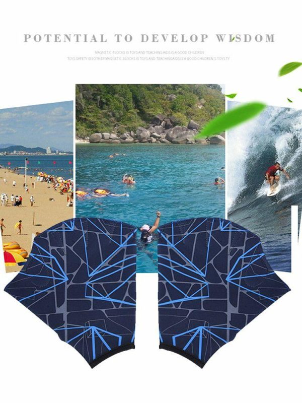 Swimming |   2pcs Swimming Hand Fins Flippers Finger Webbed Paddle Water Sports Gloves