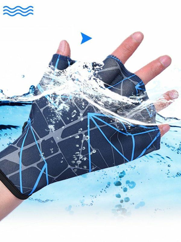 Swimming |   2pcs Swimming Hand Fins Flippers Finger Webbed Paddle Water Sports Gloves